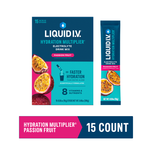 Liquid I.V. Liquid I.V.® Hydration Multiplier® – Passion Fruit Electrolyte Drink Mix Beverages White Smoke