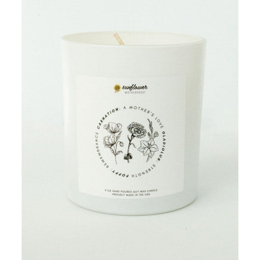 Sunflower Motherhood Remembrance Healing Candle Candles Beige