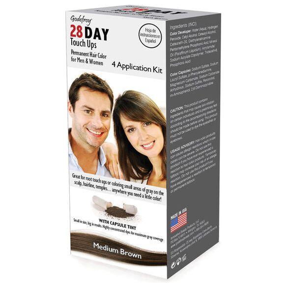 GodefroyBeauty 28 DAY TOUCH UPS Capsule Hair Tint Light Gray Dark brown,Medium Brown,Natural Black