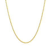 Bids.com 18k Yellow Gold Bead Chain 1.5mm (1.50 mm) Necklaces White Smoke 16 / Yellow Gold,18 / Yellow Gold,20 / Yellow Gold