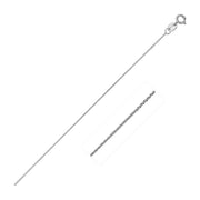Bids.com 14k White Gold Diamond Cut Cable Link Chain 0.8mm Necklaces White Smoke 16 / White Gold,18 / White Gold