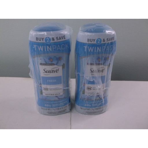 Suave Brands Company LLC Suave Brands Company LLC Antiperspirant Deodorant For Women 48hr Protection Fresh 2.6 Oz Twin Pack Deodorant Dark Gray