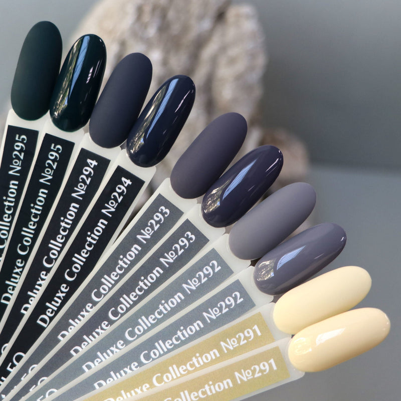 nbmsupply KOMILFO GEL POLISH DELUXE SERIES DUSK COLLECTION D292 (LIGHT GRAY, ENAMEL), 8 ML 111292 Slate Gray