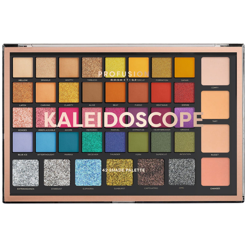 Profusion Cosmetics 42-Shade Palette Collection Eyes Rosy Brown