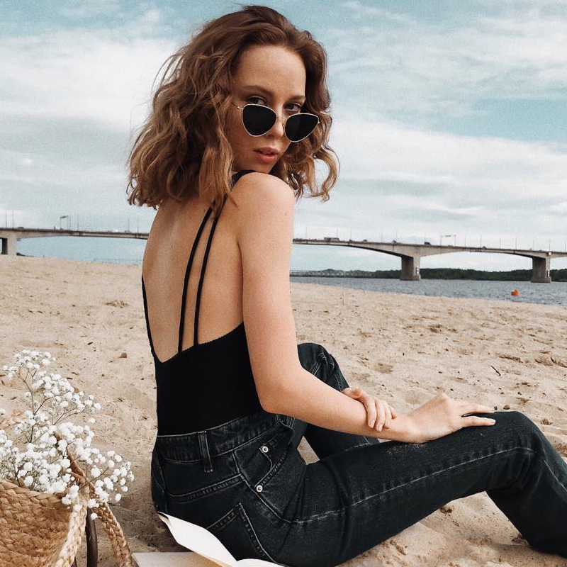 zeroUV Oversize Thin Metal Cat Eye Butterfly Frame Sunglasses C201 Sunglasses Gray Black Smoke,Silver Smoke,Gold Smoke,Gold Brown