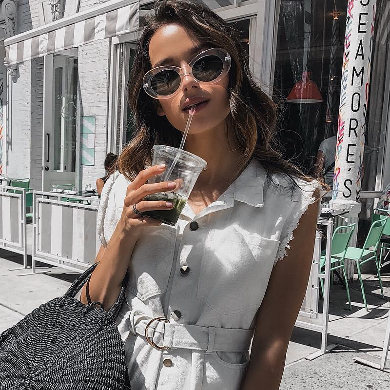 zeroUV Retro 1990's Fashion Oval Clout Goggle Sunglasses 51mm C381 Sunglasses Gray Black Smoke,White Smoke,Tortoise Smoke,Clear Green,Red Smoke,White / Smoke,White / Smoke (2-pack)