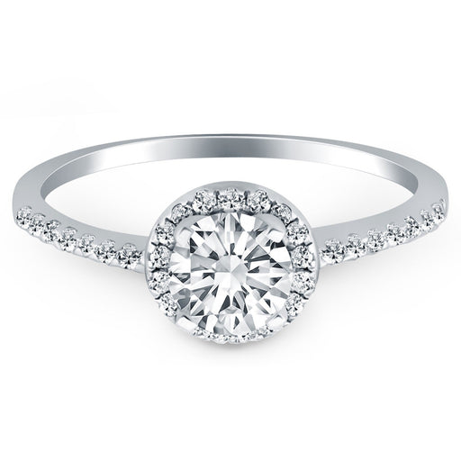 Bids.com 14k White Gold Diamond Halo Collar Engagement Ring Rings White Smoke 4 / White Gold,4.5 / White Gold,5 / White Gold,5.5 / White Gold,6 / White Gold,6.5 / White Gold,7 / White Gold,7.5 / White Gold,8 / White Gold,8.5 / White Gold,9 / White Gold
