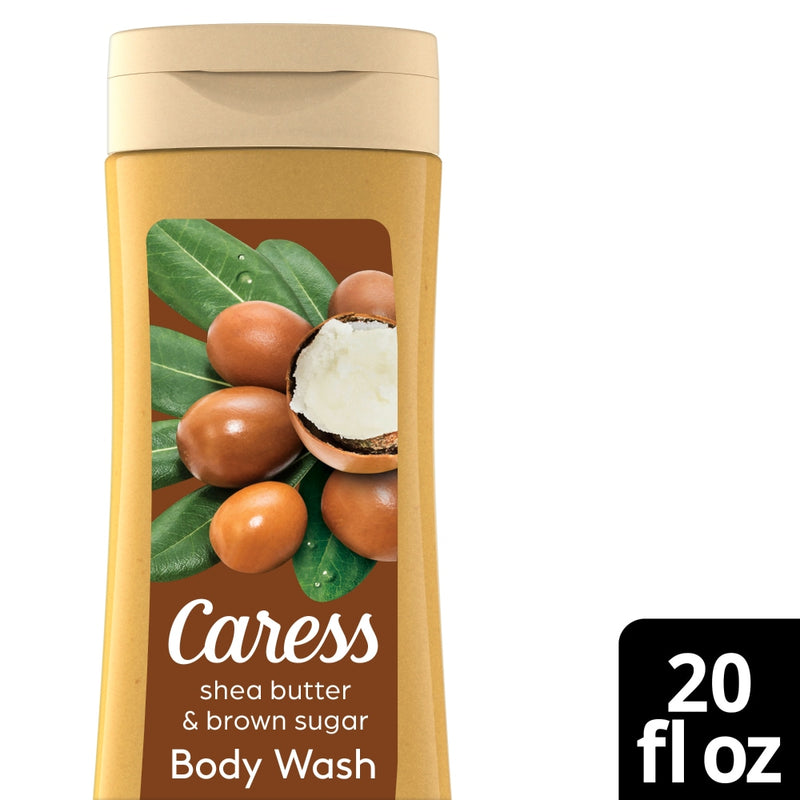 Caress Caress Body Wash Shea Butter & Brown Sugar 20 Fl Oz Bath & Body White Smoke