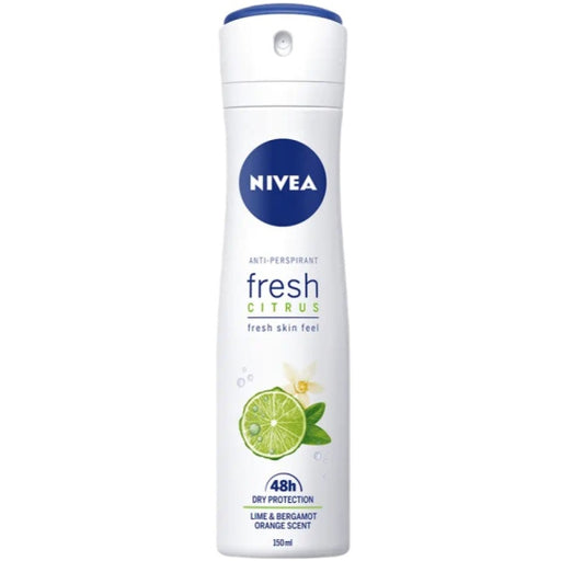 Nivea Nivea Fresh Citrus Antiperspirant Deodorant Spray For Women 150 Ml Deodorant White Smoke
