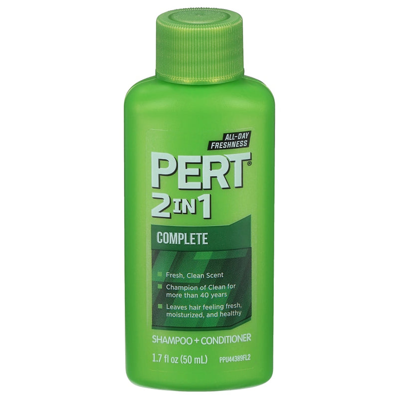 Pert Pert Shampoo & Conditioner, 2 In 1, Classic Clean 1.7 Fl Oz Shampoo & Conditioner Olive Drab