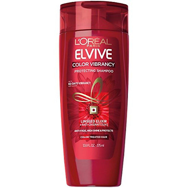 L'Oreal L'Oreal Shampoo, Protecting, Color Vibrancy, Linseed Elixir Anti Oxidants [Uv] 12.6 Oz Shampoo Brown