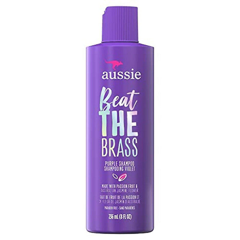 Aussie Aussie Beat The Brass Paraben-Free Purple Shampoo For Color-Treated Hair - 8 Fl Oz Shampoo White Smoke