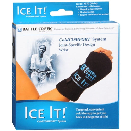 Ice It Ice It! Cold Comfort System Wrist Hot & Cold Therapies White Smoke