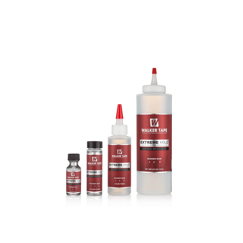 VIP Extensions Walker Tape Extreme Hold Wig Adhesive Brown 1/2 oz Brush on,1.4 oz  Brush on,4 oz Squeeze Bottle,1 PINT (16 onz)