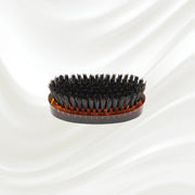 KOH-I-NOOR Beauty USA Jaspè Military Boar Bristle Brush - Men's Hair & Beard Grooming Hair Brush Black Boar Bristles / Large,Boar Bristles / Small