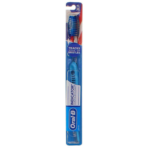 Oral-B Oral-B Indicator Contour Clean Medium Bristle Manual Toothbrush - 1ct Toothbrushes Dark Slate Blue