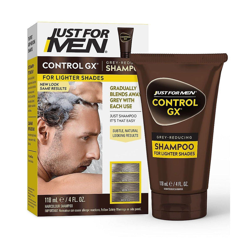 Just For Men Just For Men Control GX Light Shades Shampoo - 4 Fl Oz Shampoo White Smoke