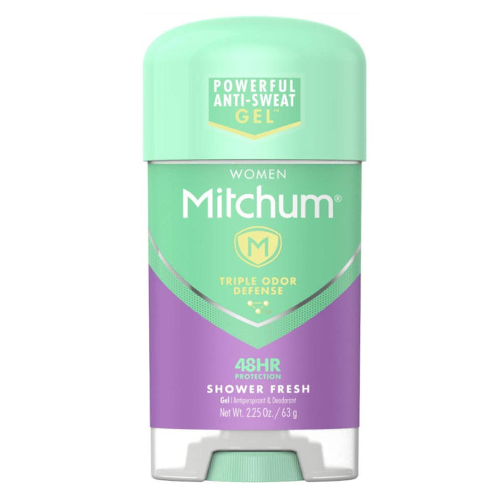 Mitchum Mitchum For Women Powder Gel Odor Protection Shower Fresh Anti Perspirant & Deodorant 2.25 Oz Deodorant Pale Turquoise
