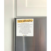 Sunflower Motherhood Affirmation Magnet Magnet Light Gray