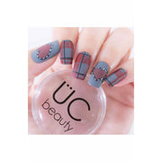 UberChic Beauty Pretty In Plaid-02 Stamping Plate Gray