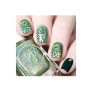 UberChic Beauty Lovely Leaves-03 Stamping Plate Light Gray