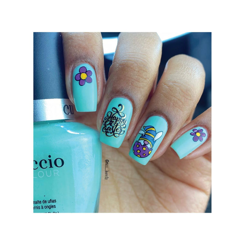 UberChic Beauty Hello Spring Stamping Plate Dark Gray