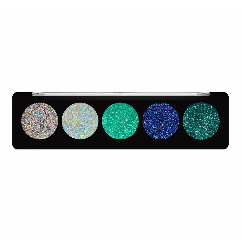 Profusion Cosmetics GEMS Glitter Palette Gray Aqua Gems