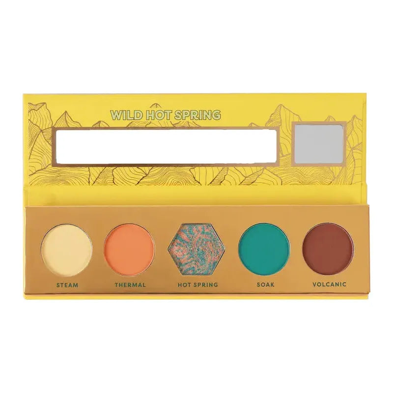 Profusion Cosmetics Blooming Beauty 5 shade palette Eyes Sandy Brown Wild Hot Spring