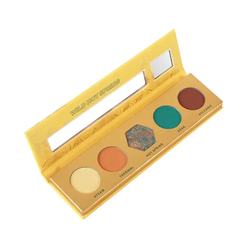 Profusion Cosmetics Blooming Beauty 5 shade palette Eyes Sandy Brown Canyon Oasis,Wild Hot Spring,Desert Stargazing,Scenic Lake,Mountain Trail,Wildreness Explorer