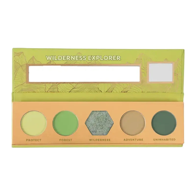 Profusion Cosmetics Blooming Beauty 5 shade palette Eyes Dark Khaki Wildreness Explorer