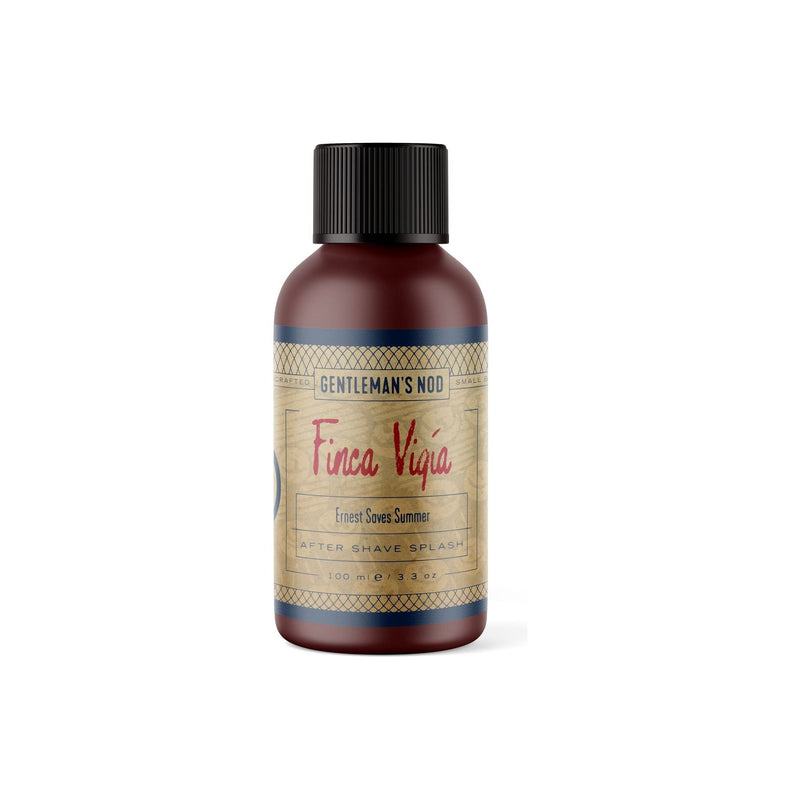Gentleman's Nod Gentleman's Nod Finca Vigia (Ernest Saves Summer) Shaving Collection Shaving Set Rosy Brown Aftershave Splash 3.3 oz