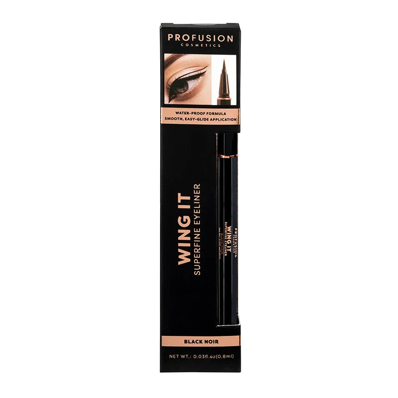 Profusion Cosmetics Wing It Superfine Black Eyeliner Eyes Black