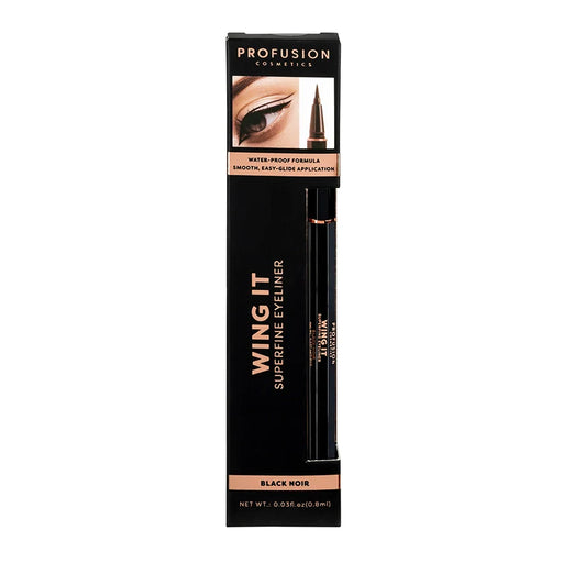 Profusion Cosmetics Wing It Superfine Black Eyeliner Eyes Black