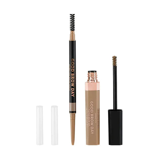 Profusion Cosmetics Good Brow Day 2pc Kit Brows Rosy Brown Blonde,Soft Brown,Soft Black