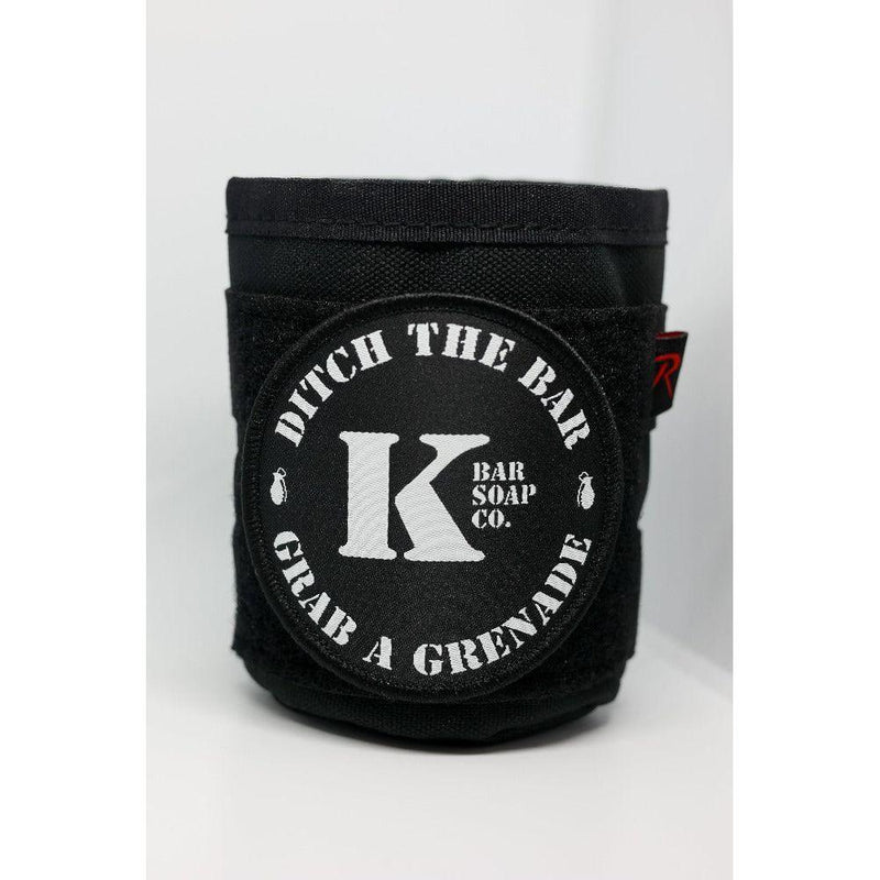 kbarsoapco KBSC Tactical M.O.L.L.E Ready Koozie Light Gray Black