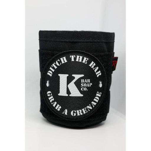 kbarsoapco KBSC Tactical M.O.L.L.E Ready Koozie Light Gray Black