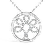 Bids.com .925 Sterling Silver 1/10 Cttw Diamond Tree of Life Pendant Necklace (I-J Color, I3 Clarity) Necklaces White Smoke White.Sterling Silver / 18