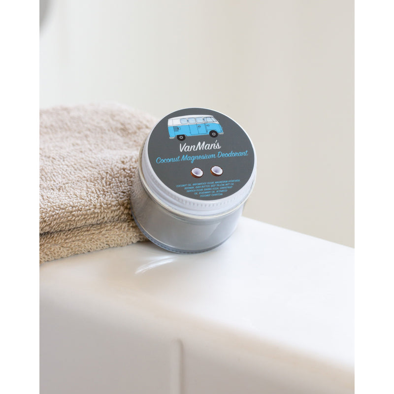 VanMan VanMan's Coconut Magnesium Deodorant - 2 oz Light Gray Rosemary & Grapefruit / Stick,Rosemary & Grapefruit / Jar,No Scent / Stick,No Scent / Jar