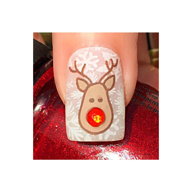 UberChic Beauty Holiday Spirit, (Christmas-01) Stamping Plate Tan