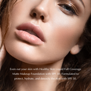 EpiLynx Healthy Skin Full Coverage Matte Foundation with SPF 30 – Vegan, Gluten-Free & Hydrating Rosy Brown 1: Pale Ivory,2: Cool Beige,3: Cream Beige,4: Warm Beige,5: Soft Beige,6: Natural Beige,7: True Beige,8: Tawny,9: Golden Beige,10: Mocha,11: Cinnamon,12: Cocoa,13: Almond Dark,14: Walnut,15: Classic Tan,16: Truffle Darkest