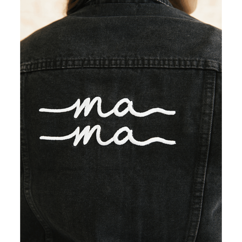 Sunflower Motherhood Black Denim Mama Jacket Clothing Black Small,Medium,Large,Extra Large
