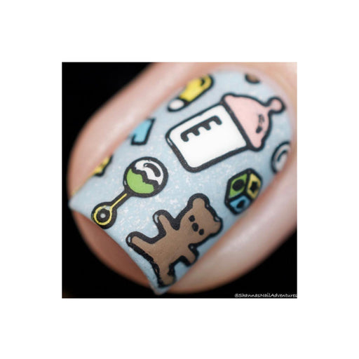 UberChic Beauty Little Baby Stamping Plate Gray