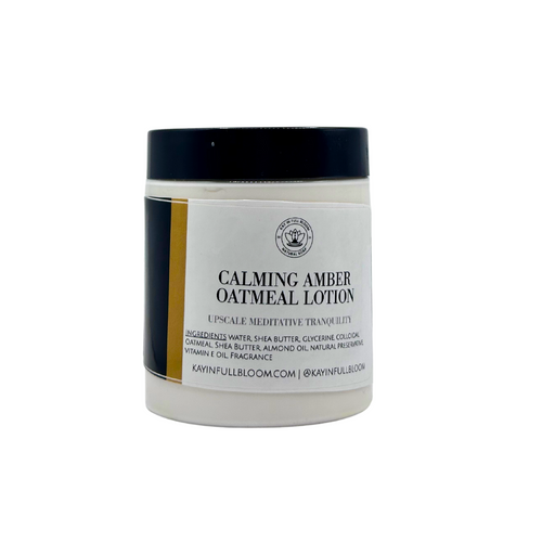Kay in Full Bloom Calming Amber Sensitive Skin Lotion Gray Jar