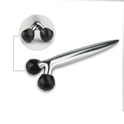 ZAQ Skin & Body ZAQ Black Obsidian Y Facial Roller White Smoke