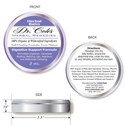 COLEHERBALS LLC 06 - Dr. Cole's Organic Digestive Support Herbal Balm Herbal White Smoke