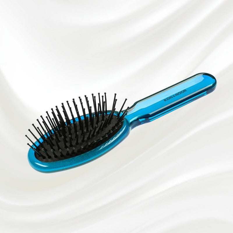 KOH-I-NOOR Beauty USA All Seasons Synthetic Pin Hair Brush - Pneumatic Cushion for Thick & Coarse Hair Hair Brush Lavender Rose pink / Large,Coral red / Large,Petroleum Blue / Large,Rose pink / Small,Coral red / Small,Petroleum Blue / Small