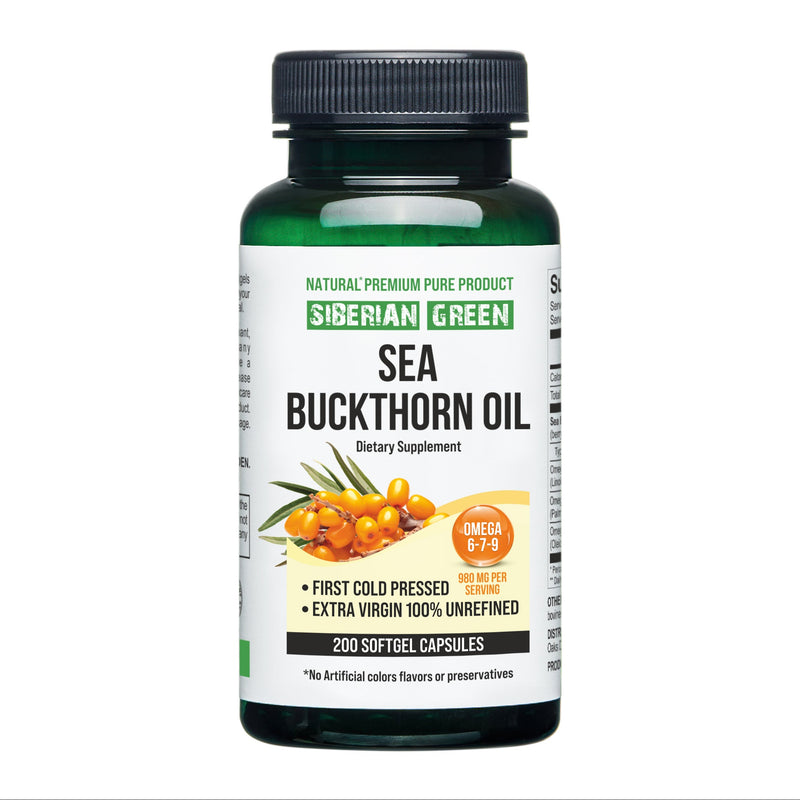 SiberianGreen.com Pure Sea Buckthorn Oil Capsules – Max Potency for Optimal Health Cooking Oils White Smoke