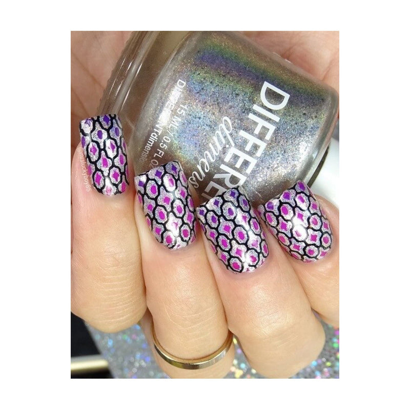 UberChic Beauty Collection 13 Stamping Plate Rosy Brown