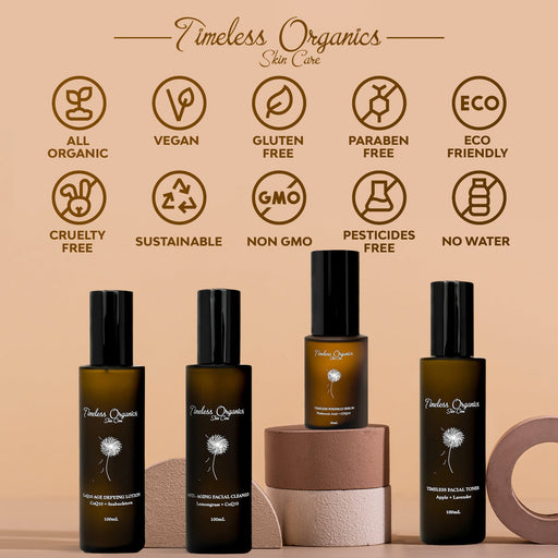 Timeless Organics Skin Care Anti-Aging Kit Kit Tan