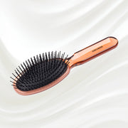 KOH-I-NOOR Beauty USA All Seasons Synthetic Pin Hair Brush - Pneumatic Cushion for Thick & Coarse Hair Hair Brush White Smoke Rose pink / Large,Coral red / Large,Petroleum Blue / Large,Rose pink / Small,Coral red / Small,Petroleum Blue / Small
